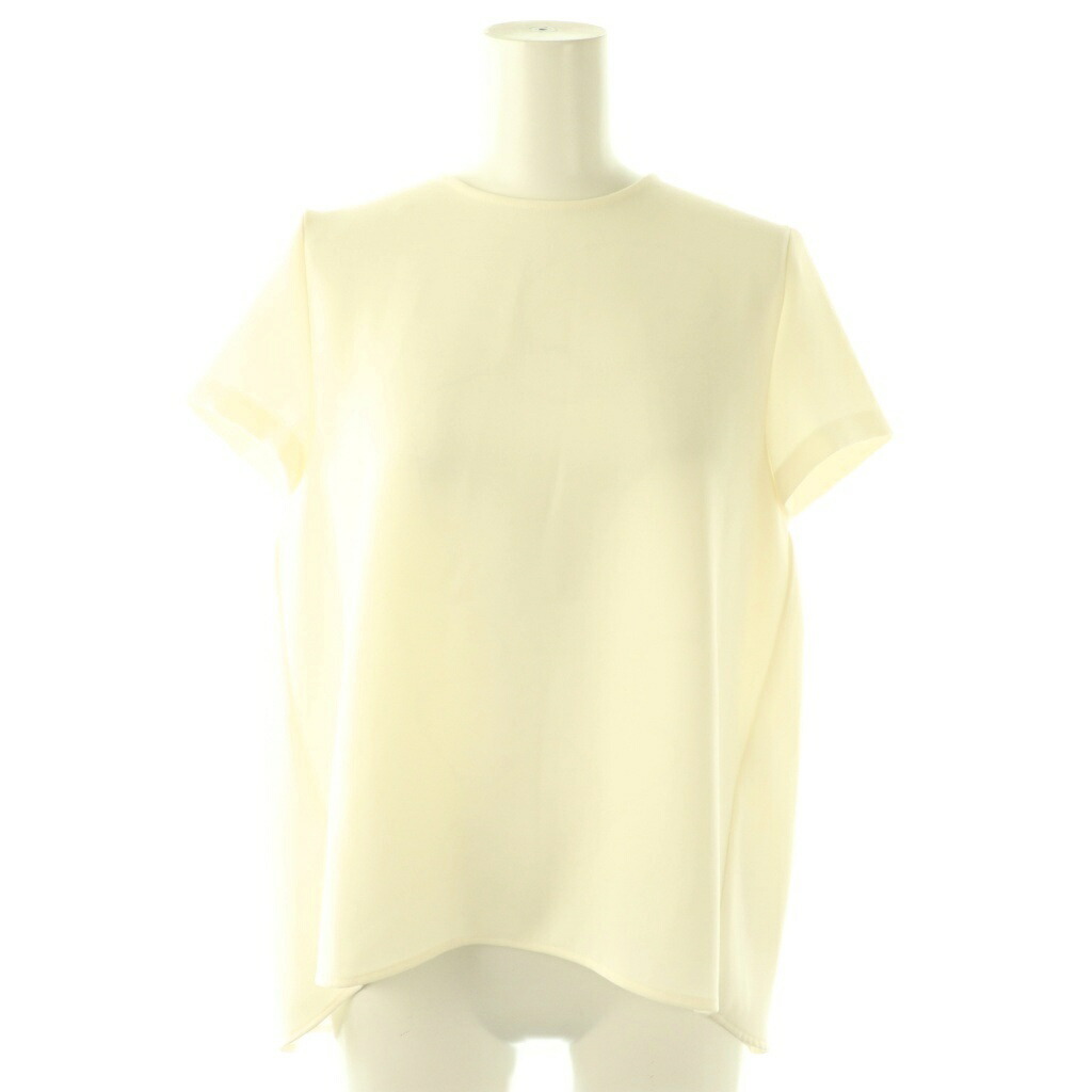【中古】ヨーコチャン YOKO CHAN バックギャザーブラウス カットソー 半袖 36 アイボリー /DO ■GY06 レディース 【ベクトル 古着】 260420