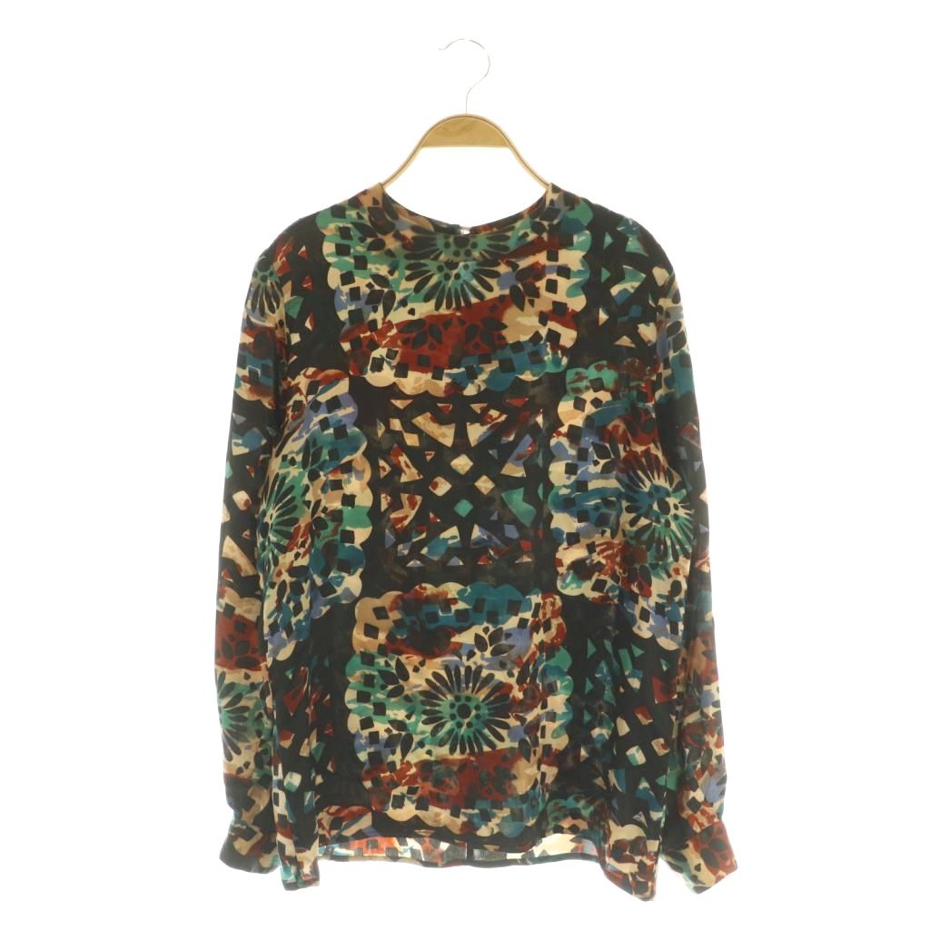 【中古】ミッソーニ MISSONI 長袖トップ 総柄 地絹混 ダンス楽隊色つや ティーシャツ I42 黒いこと /MY ■os ■GY06 レディース 【ベクター 古着】 260420