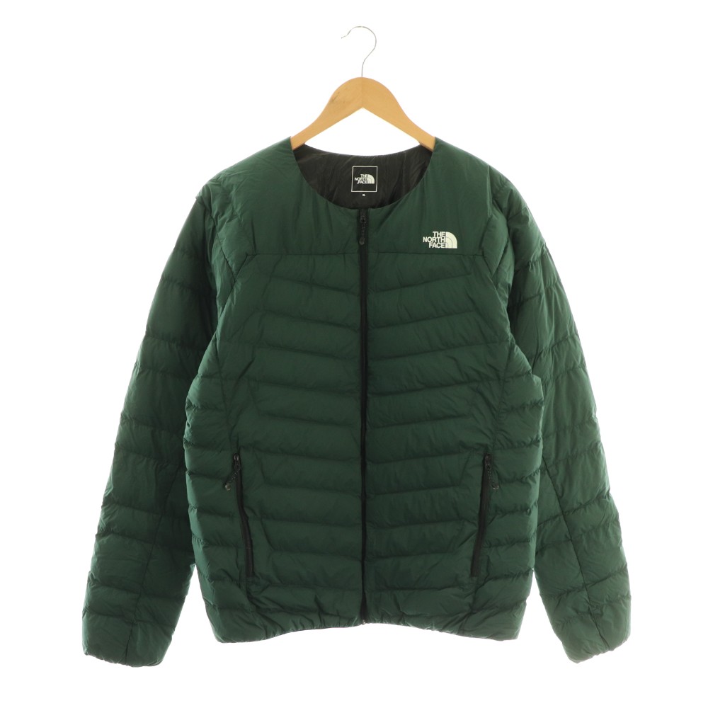 【中古】ザノースフェイス THE NORTH FACE サンダーラウンドネックジャケット 落ちこむ ロゴタイプ XL 緑であること NY32013 /DO メンズ 【ベクター 古着】 260424