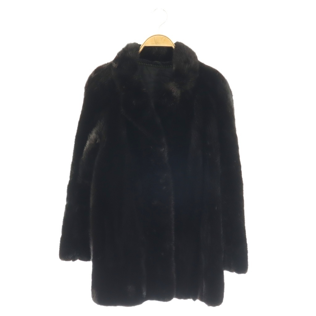 【中古】ノーブランド ファーコート 毛皮 アウター ミンク ハーフ 6 ブラック /CX ■GY11 レディース 【ベクトル 古着】 260508|ブランド古着ベクトルプレミアム店