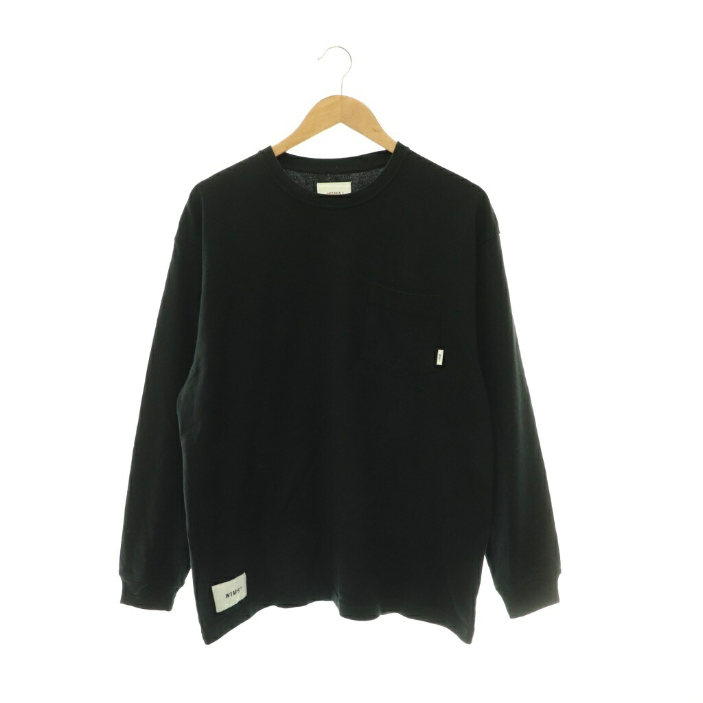 【中古】ダブルタップス WTAPS Tシャツ ロンT カットソー コットン X 01 ブラック /CX ■GY35 メンズ 【ベクトル 古着】 260519|ブランド古着ベクトルプレミアム店