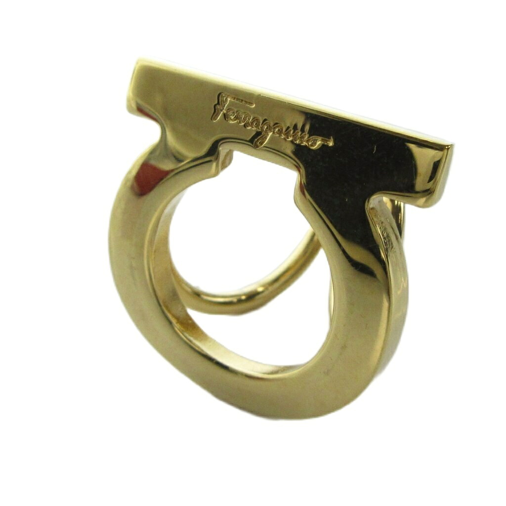 【中古】サルヴァトーレフェラガモ Salvatore Ferragamo えり巻き輪っか 付属物 ロゴタイプ ゴールド色 ■GY18 /MQ レディース 【ベクター 古着】 260502 マフラー・スカーフ-バッグ・小物・ブランド雑貨