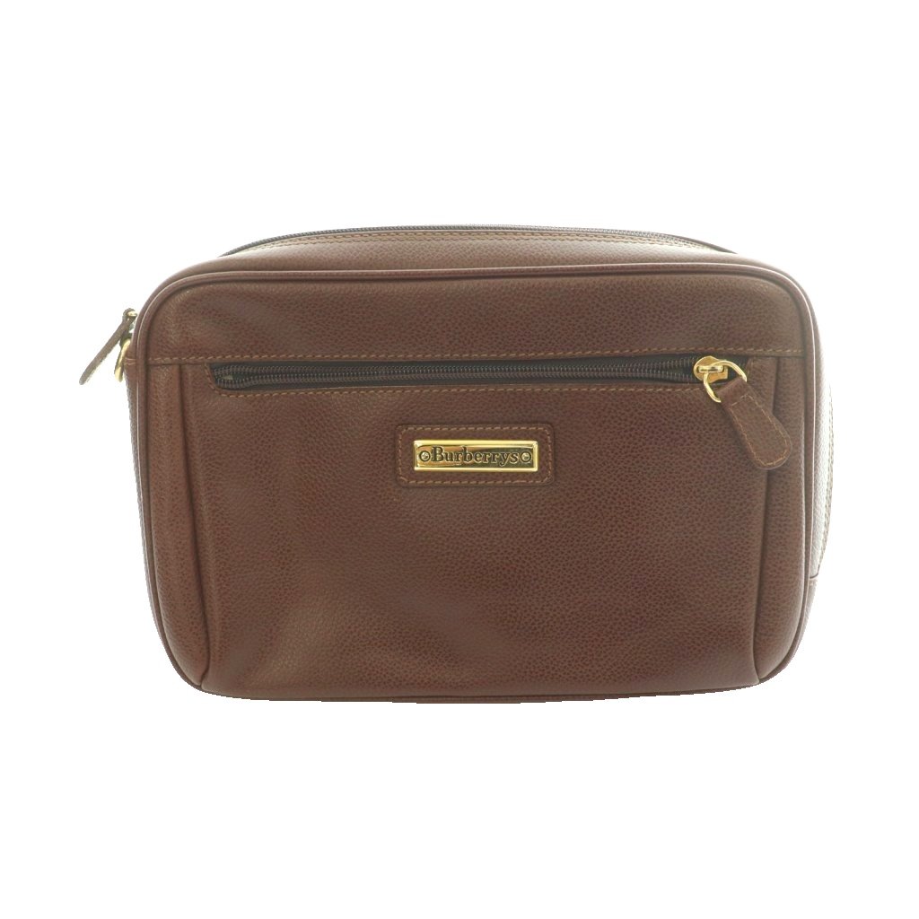 【中古】バーバリーズ Burberrys ヴィンテージ クラッチバッグ セカンド 手提げ 2WAY レザー 茶 ブラウン /SS ■OS ■GY18 メンズ 【ベクトル 古着】 260506|ブランド古着ベクトルプレミアム店
