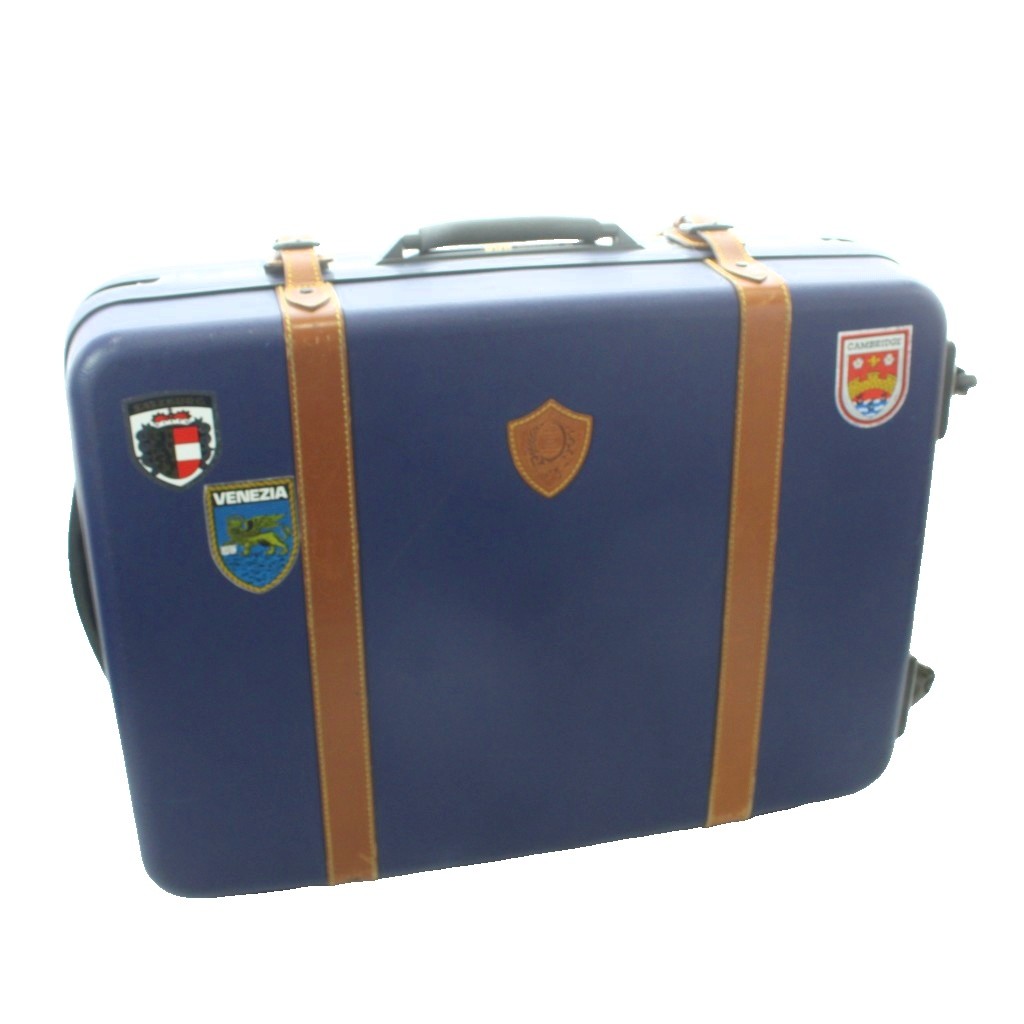 【中古】サムソナイト Samsonite ヴィンテージ 廃盤 SILHOUETTE VALISE シルエット ヴァリース スーツケース キャリーケース トランク かばん 紺 ネイビー 茶 ブラウン 鍵付属 /MW ■GY18 メンズ レディース 【ベクトル 古着】 260711|ブランド古着ベクトルプレミアム店