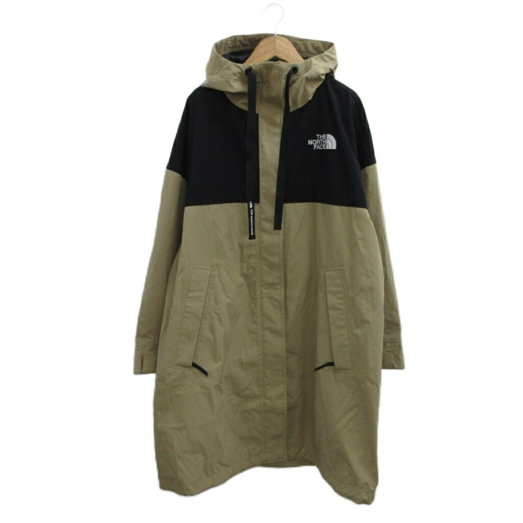 【中古】ザノースフェイス ホワイトレーベル THE NORTH FACE WHITE LABEL ウィメンズマーティスコート W'S MARTIS COAT L ベージュ 黒 ブラック 長袖 フード付き ツートンカラー NC4HM80K /PP レディース 【ベクトル 古着】 260520｜ブランド古着ベクトルプレミアム店