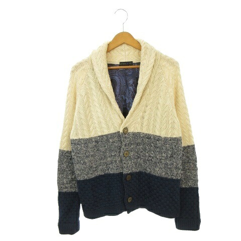 【中古】エトロ ETRO カウチンニット ジレー XS 長袖 肩かけ色合い 色合い差しつかえる 181-1M465-9212 /AH46 ■GY50 メンズ 【ベクター 古着】 260526