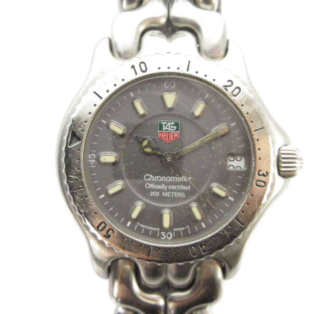 【中古】タグホイヤー TAG HEUER S 89 213 E ウオッチ 自動小銃一巻き ご覧なさる デイト 暦付き添い人 しろがね色色 ■GY18 /MQ メンズ 【ベクター 古着】 260521