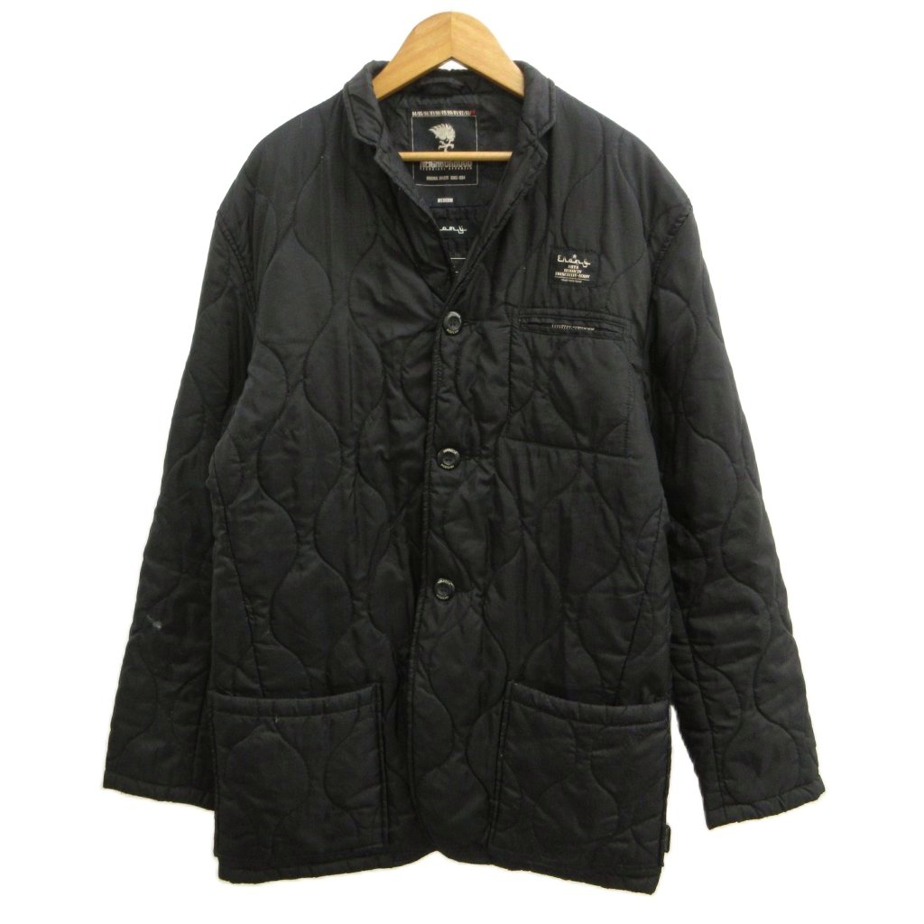 【中古】ネイバーフッド NEIGHBORHOOD 10周年 キルティングジャケット 中綿 ブルゾン M 黒 ブラック 長袖 04TRNH-JK /PP ■GY12 メンズ 【ベクトル 古着】 260528|ブランド古着ベクトルプレミアム店