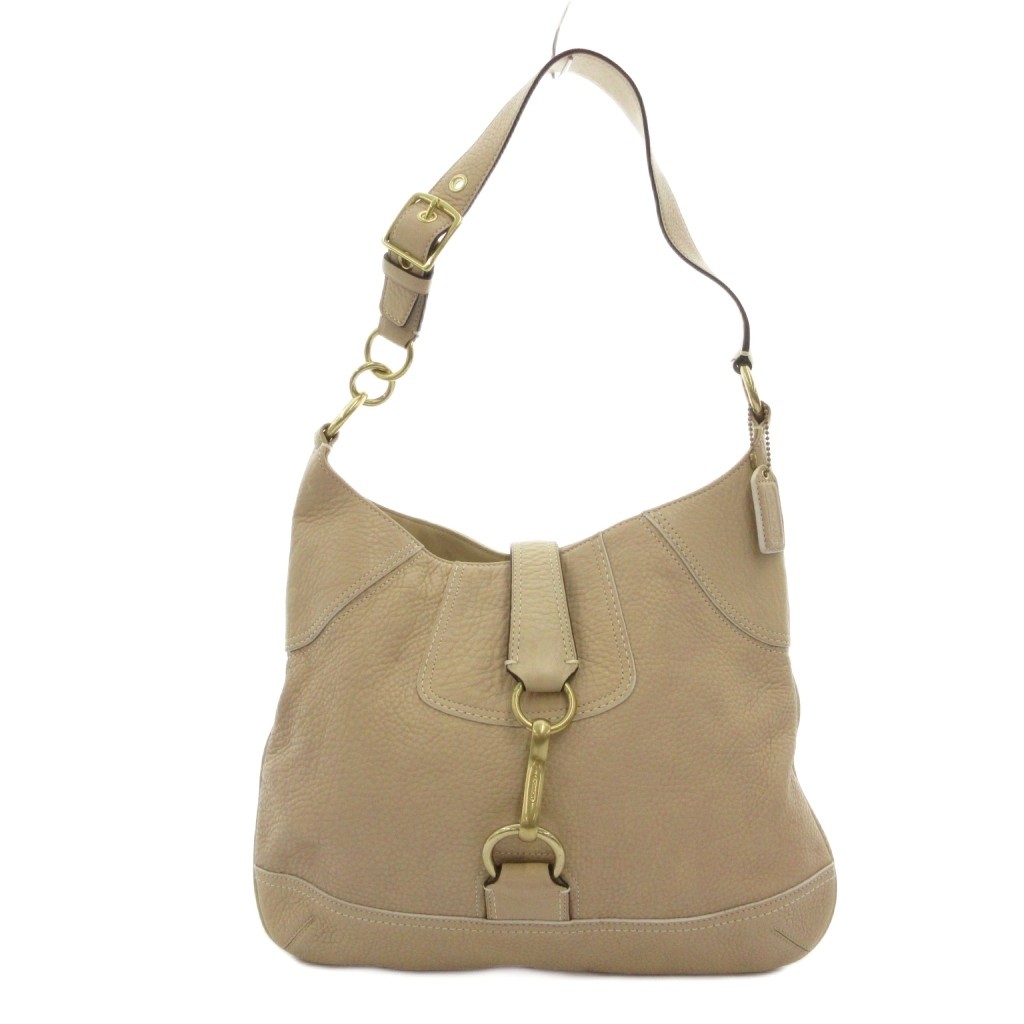 【中古】コーチ COACH ワンショルダー ショルダーバッグ ベージュ 10210 /SX ■GY18 レディース 【ベクトル 古着】 260606｜ブランド古着ベクトルプレミアム店