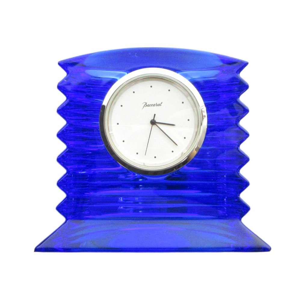 【中古】バカラ Baccarat 置時計 インテリア ウォッチ 青 ブルー ■GY11 /MQ その他 【ベクトル 古着】 260721｜ブランド古着ベクトルプレミアム店