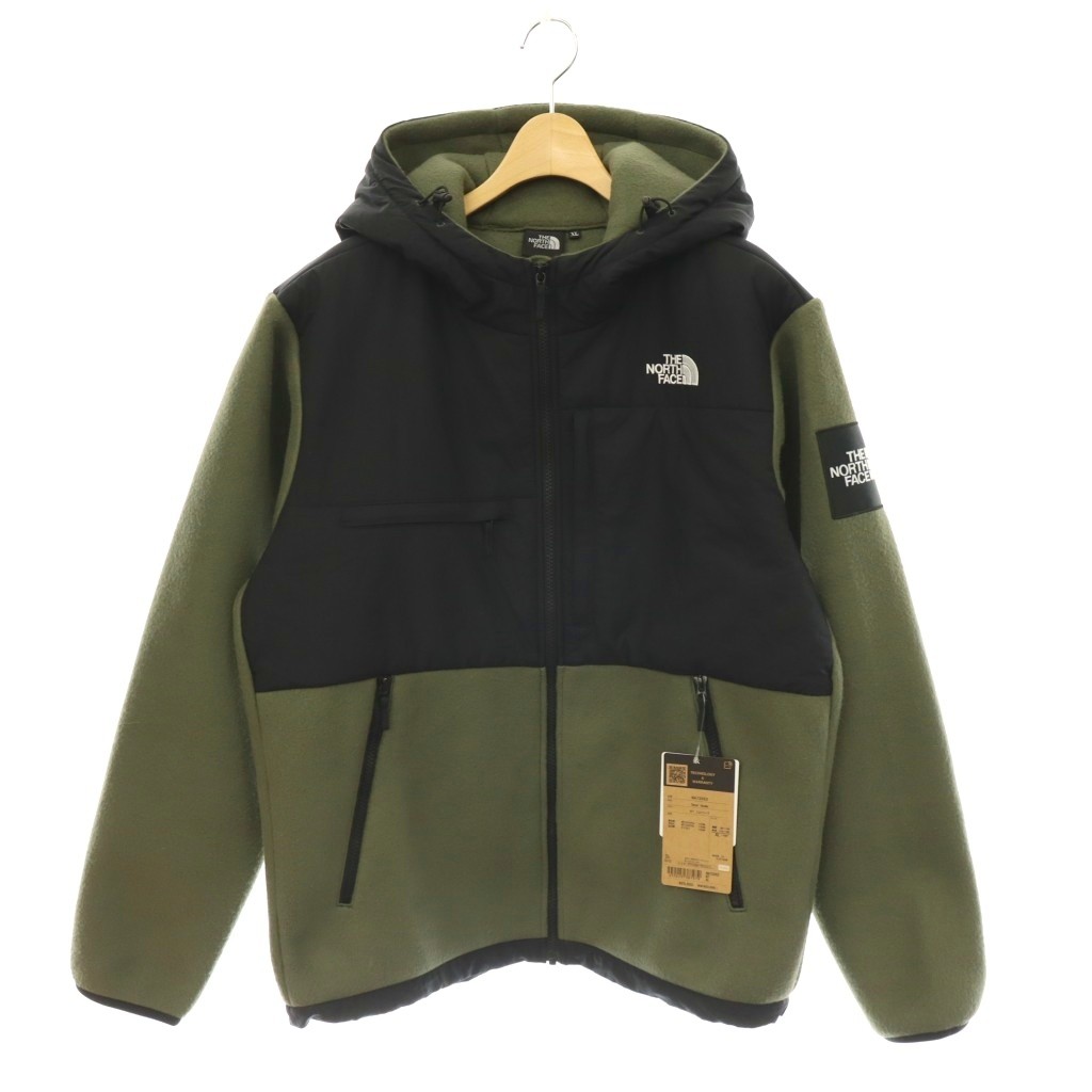 【中古】ザノースフェイス THE NORTH FACE デナリジャケット フリース フード 切替 ジップアップ XL カーキ ブラック NA72052 /DO メンズ 【ベクトル 古着】 260612|ブランド古着ベクトルプレミアム店