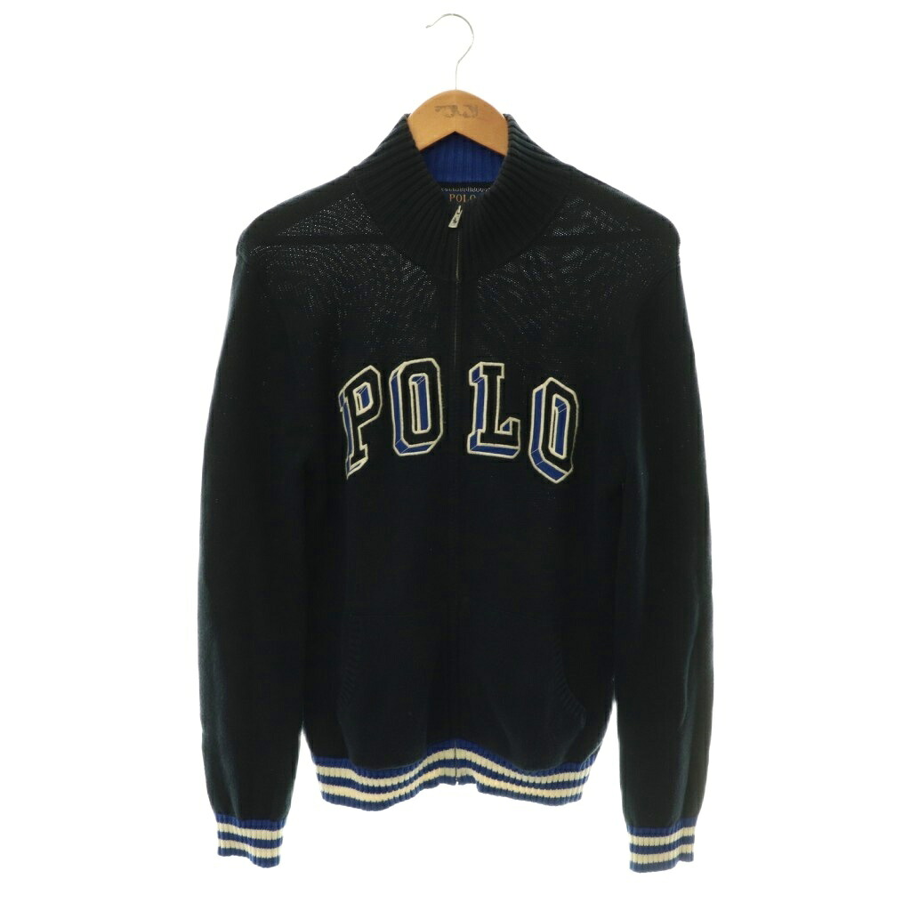 【中古】ポロ ラルフローレン POLO RALPH LAUREN カーディガン ニット ジップアップ XL ネイビー /DF ■GY18 キッズ 【ベクトル 古着】 260609｜ブランド古着ベクトルプレミアム店