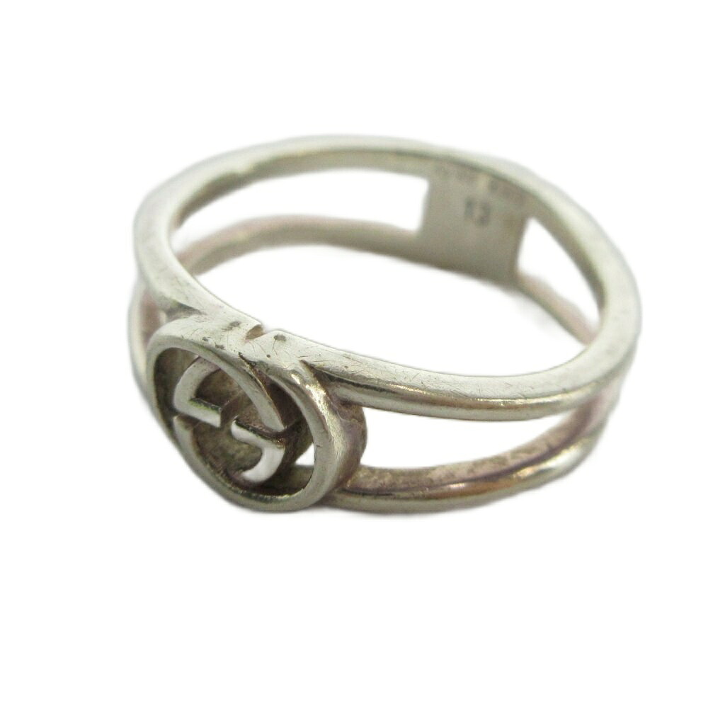 【中古】グッチ GUCCI 指輪 リング アクセサリー ロゴ Silver925 13 シルバー色 ■GY18 /MQ ■OH レディース 【ベクトル 古着】 260617|ブランド古着ベクトルプレミアム店