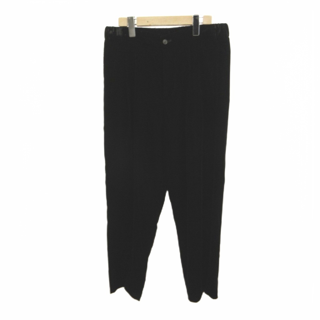 【中古】未使用品 ジョルジオアルマーニ GIORGIO ARMANI ベロアパンツ 48 ダークブラウン 2タック ウエストゴム テーパードシルエット /NP ■GY19 メンズ 【ベクトル 古着】 260622｜ブランド古着ベクトルプレミアム店