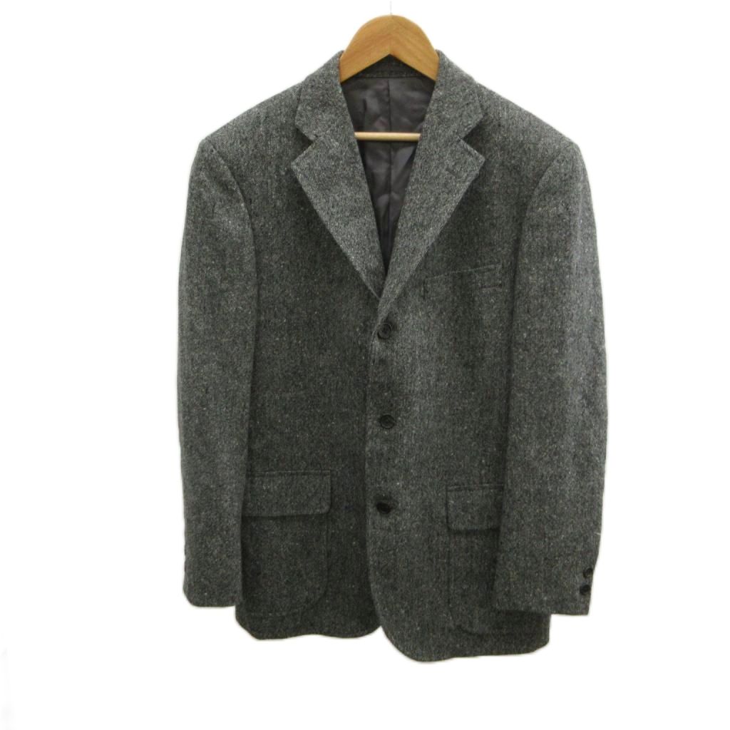 【中古】ジェイプレス J.PRESS ラドナーツイード radonor tweed テーラードジャケット 上着 ウール A6 グレー 長袖 3つボタン /PP ■GY20 メンズ 【ベクトル 古着】 260624｜ブランド古着ベクトルプレミアム店