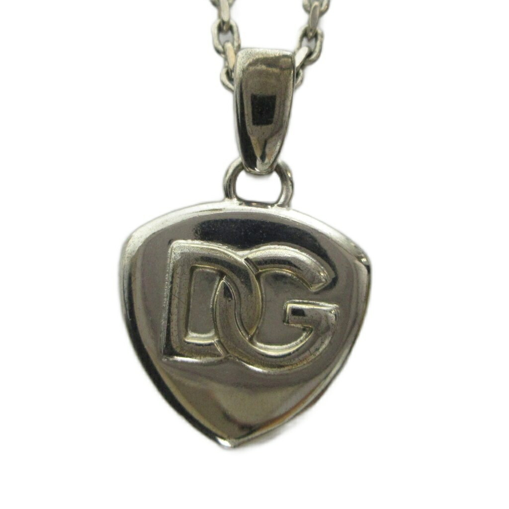 【中古】ドルチェ&ガッバーナ ドルガバ DOLCE&GABBANA ネックレス アクセサリー ペンダント ロゴ ピック シルバー色 ■GY18 /MQ メンズ 【ベクトル 古着】 260622|ブランド古着ベクトルプレミアム店