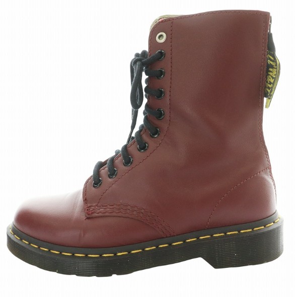 【中古】ドクターマーチン DR.MARTENS Y&rsquo;S ヨウジヤマモト SOFTY T 10EYE 10ホール ブーツ ショート レザー UK4 23cm 赤 レッド 15473601 /BB ■GY18 ▲H レディース 【ベクトル 古着】 260629｜ブランド古着ベクトルプレミアム店