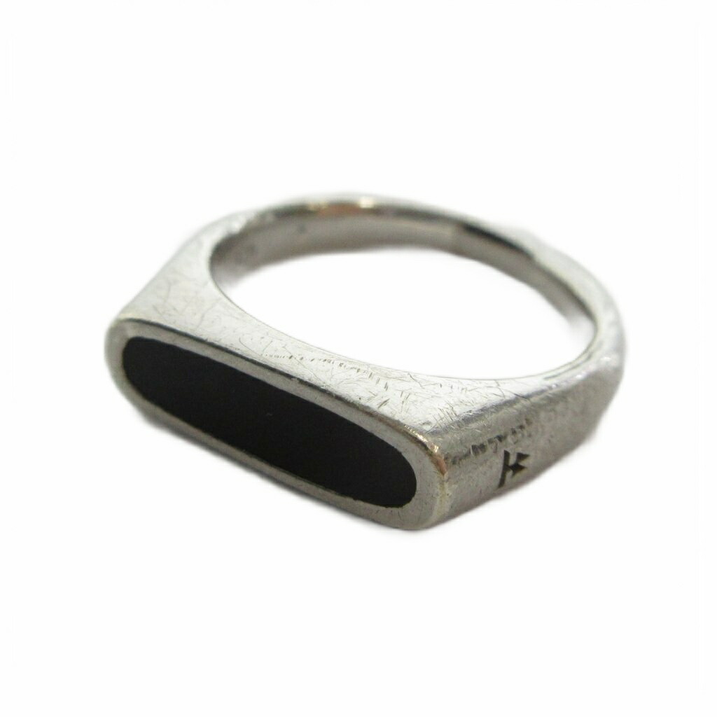 【中古】トムウッド TOMWOOD Mario Ring Larvikite 指輪 リング アクセサリー Silver925 9号 シルバー色 ■GY11 /MQ メンズ 【ベクトル 古着】 260628|ブランド古着ベクトルプレミアム店