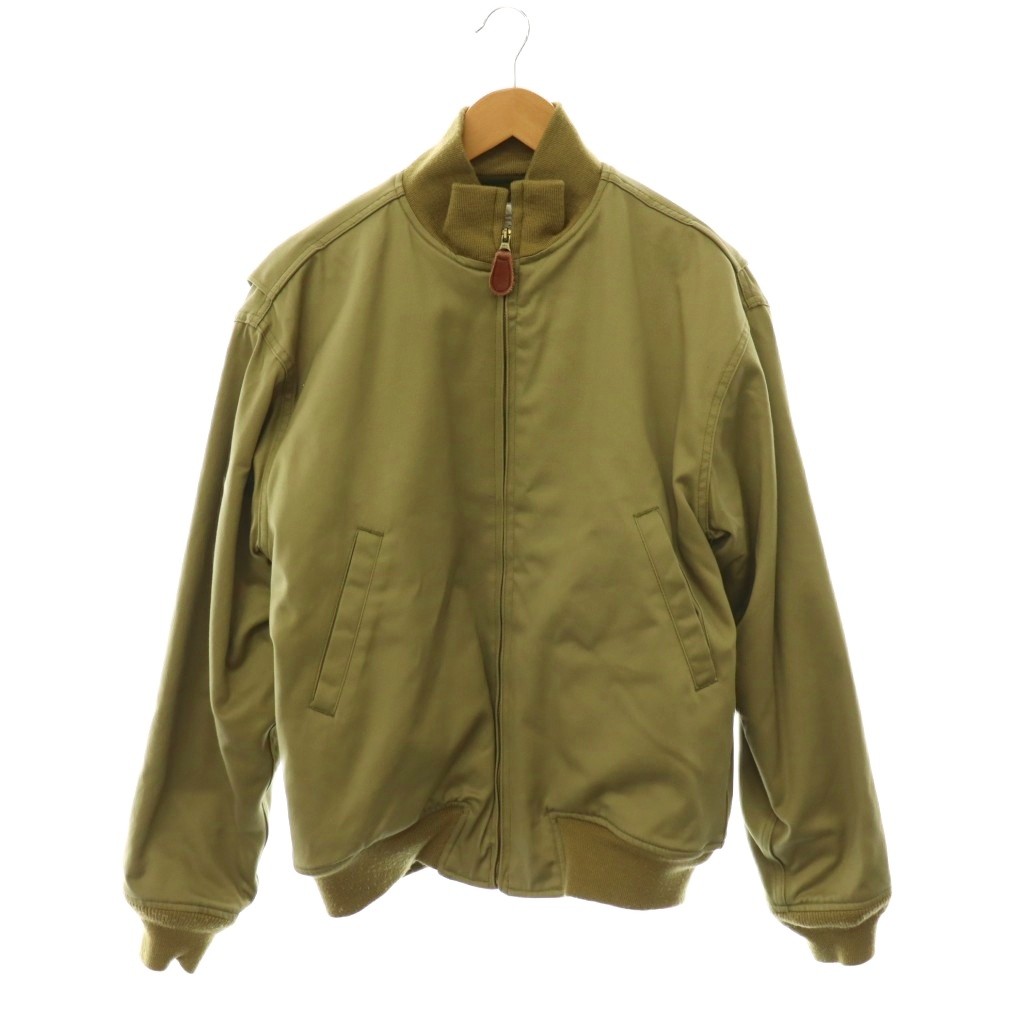 【中古】ヒューストン HOUSTON TANKERS JACKET ジャケット アウター ブルゾン ジップアップ 38R カーキ 8325511 /NR ■GY12 メンズ 【ベクトル 古着】 260704|ブランド古着ベクトルプレミアム店