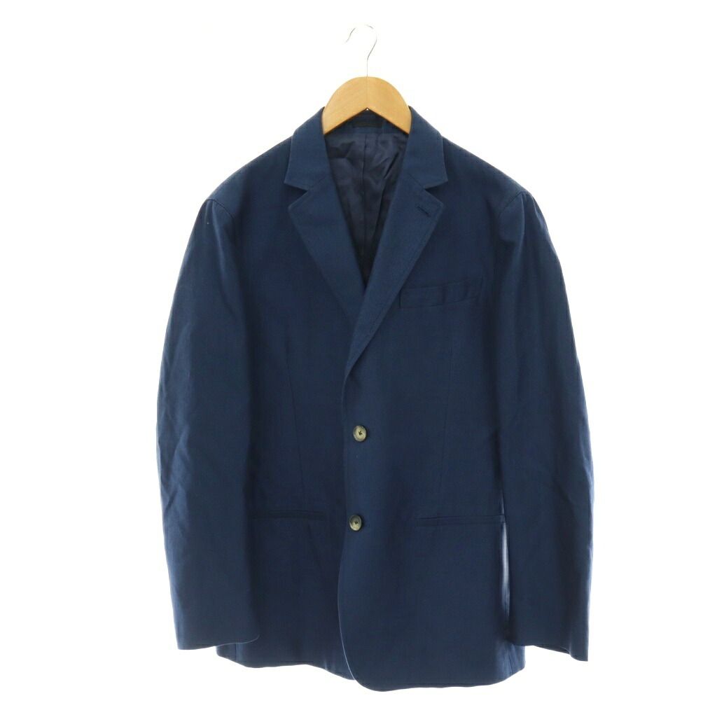 【中古】アレキサンダーマックイーン ALEXANDER MCQUEEN イタリア製 テーラードジャケット ブレザー アウター シングル 背抜き 48 紺 ネイビー /BB ■GY01 メンズ 【ベクトル 古着】 260702|ブランド古着ベクトルプレミアム店