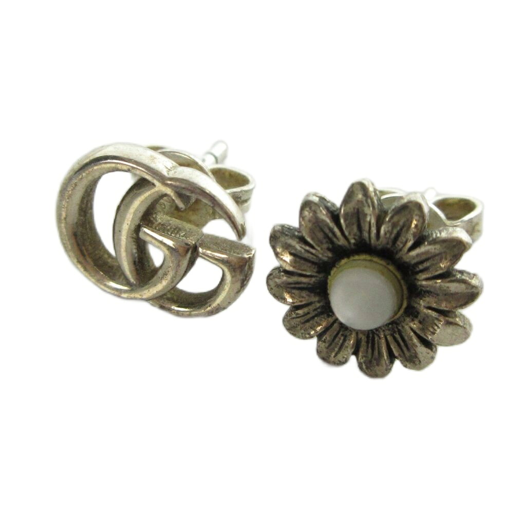 【中古】グッチ GUCCI ピアス アクセサリー 両耳用 ロゴ Silver925 シルバー色 ■GY18 /MQ ■OH レディース 【ベクトル 古着】 260702｜ブランド古着ベクトルプレミアム店