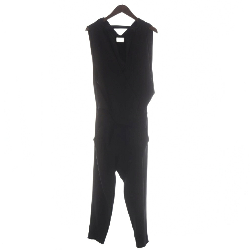 【中古】マメ mame オールインワン パンツ 1 黒 ブラック Vネック ノースリーブ MM15SS0A033 /AP49 ■GY06 レディース 【ベクトル 古着】 260707|ブランド古着ベクトルプレミアム店