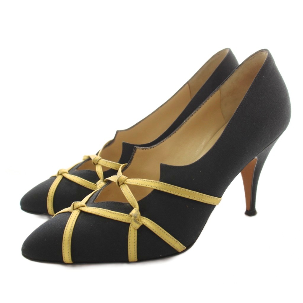 【中古】マノロブラニク MANOLO BLAHNIK パンプス ポインテッドトゥ 36 黒 ブラック /KU ■GY40 レディース 【ベクトル 古着】 260714｜ブランド古着ベクトルプレミアム店 11,175円