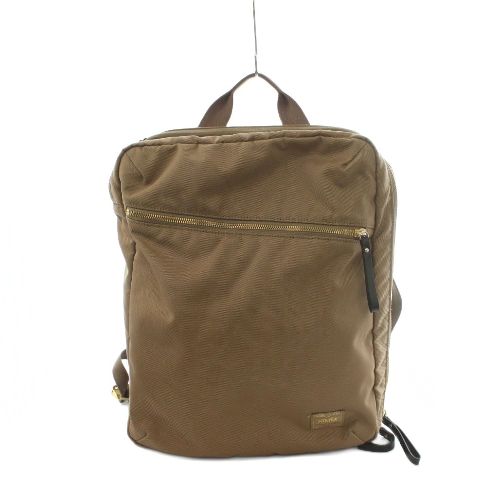 【中古】ポーター PORTER 吉田カバン SHEA リュックサック デイパック スクエア型 茶 ブラウン /MI ■GY17 レディース 【ベクトル 古着】 260707｜ブランド古着ベクトルプレミアム店 20,230円