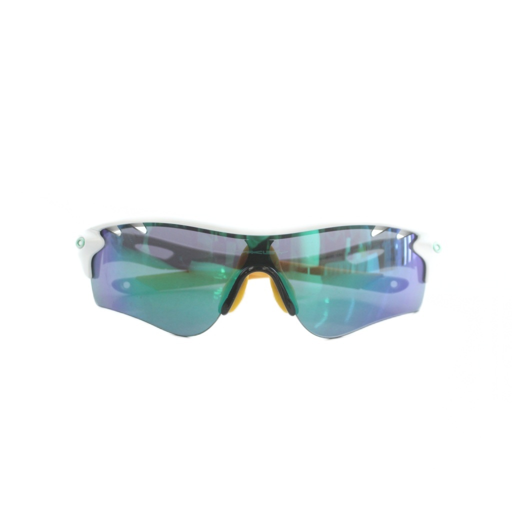 【中古】オークリー OAKLEY RadarLock Path レーダーロック パス スポーツサングラス セルフレーム ミラーレンズ 白 ホワイト 黄 イエロー OO9206-05 131 /MI ■GY18 メンズ 【ベクトル 古着】 260709|ブランド古着ベクトルプレミアム店