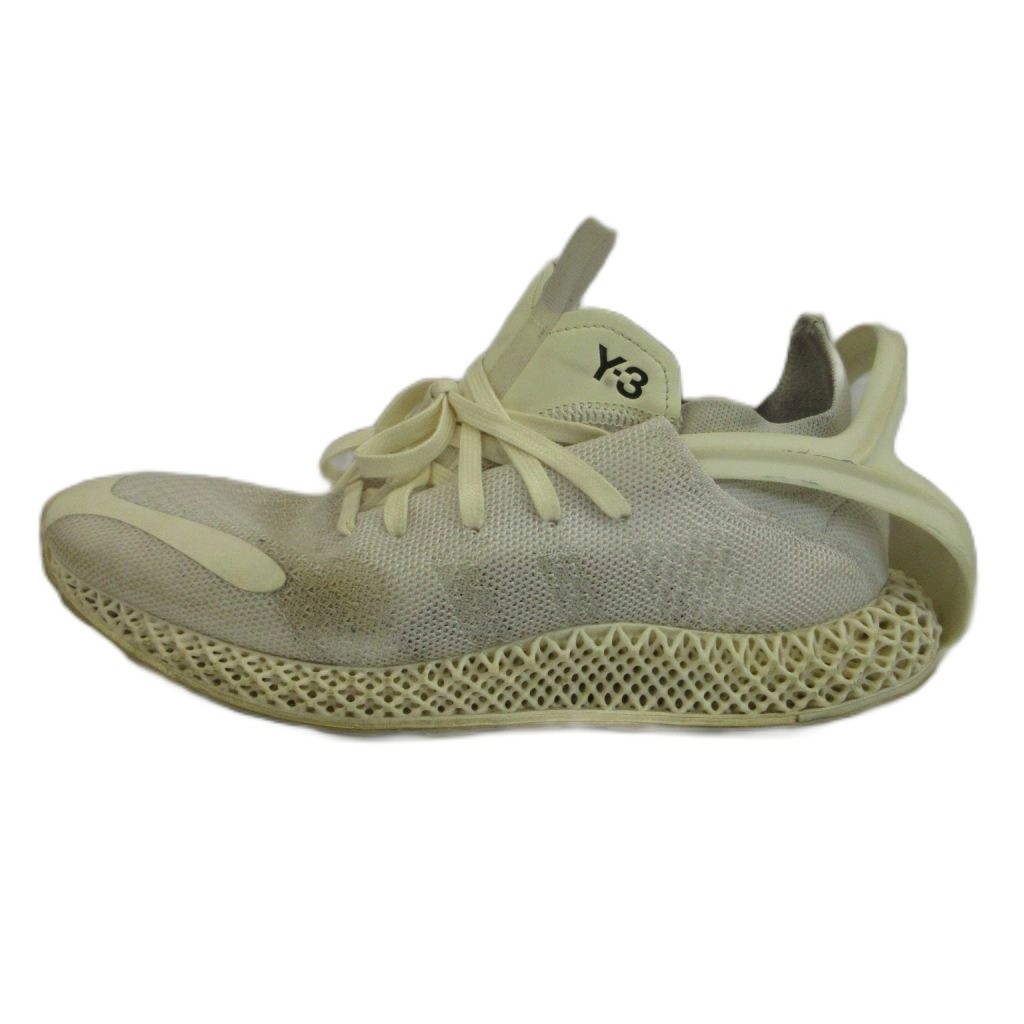 【中古】ワイスリー Y-3 RUNNER 4D HALO スニーカー メッシュ ローカット 4Dミッドソール US8.5 26.5cm 白 ホワイト HR2004 /XZ ■GY19 メンズ 【ベクトル 古着】 260715｜ブランド古着ベクトルプレミアム店