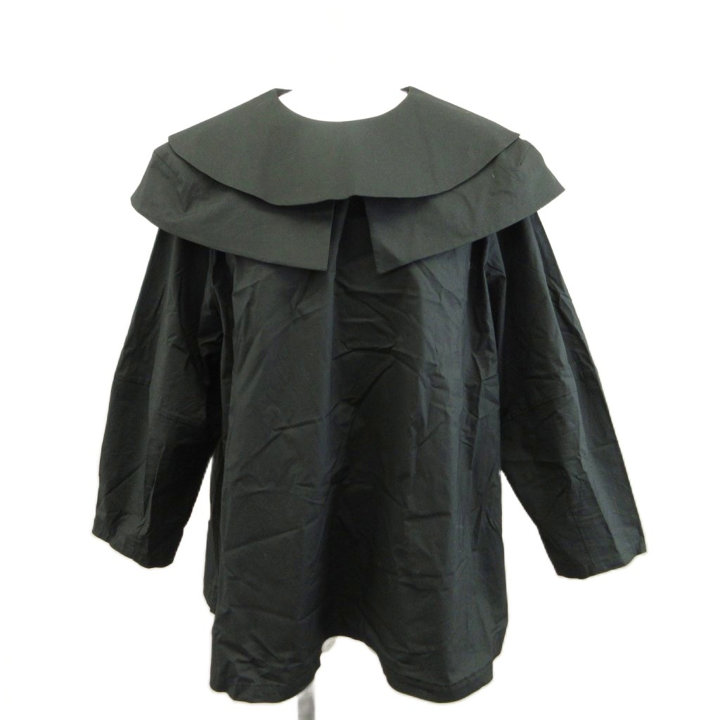 【中古】ティーマット マサキ パリ T-mat Masaki-Paris Drawer別注 ブラウス 長袖 ビッグカラー 1 S 黒 ブラック /XZ ■GY19 レディース 【ベクトル 古着】 260714|ブランド古着ベクトルプレミアム店