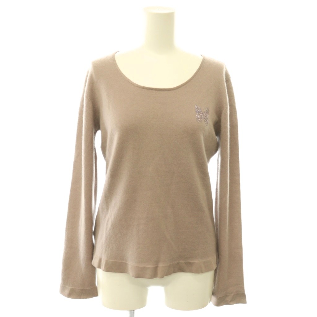 【中古】ジョルジオアルマーニ GIORGIO ARMANI ニット プルオーバー 長袖 44 ラベンダー /DF ■GY18 レディース 【ベクトル 古着】 260715|ブランド古着ベクトルプレミアム店