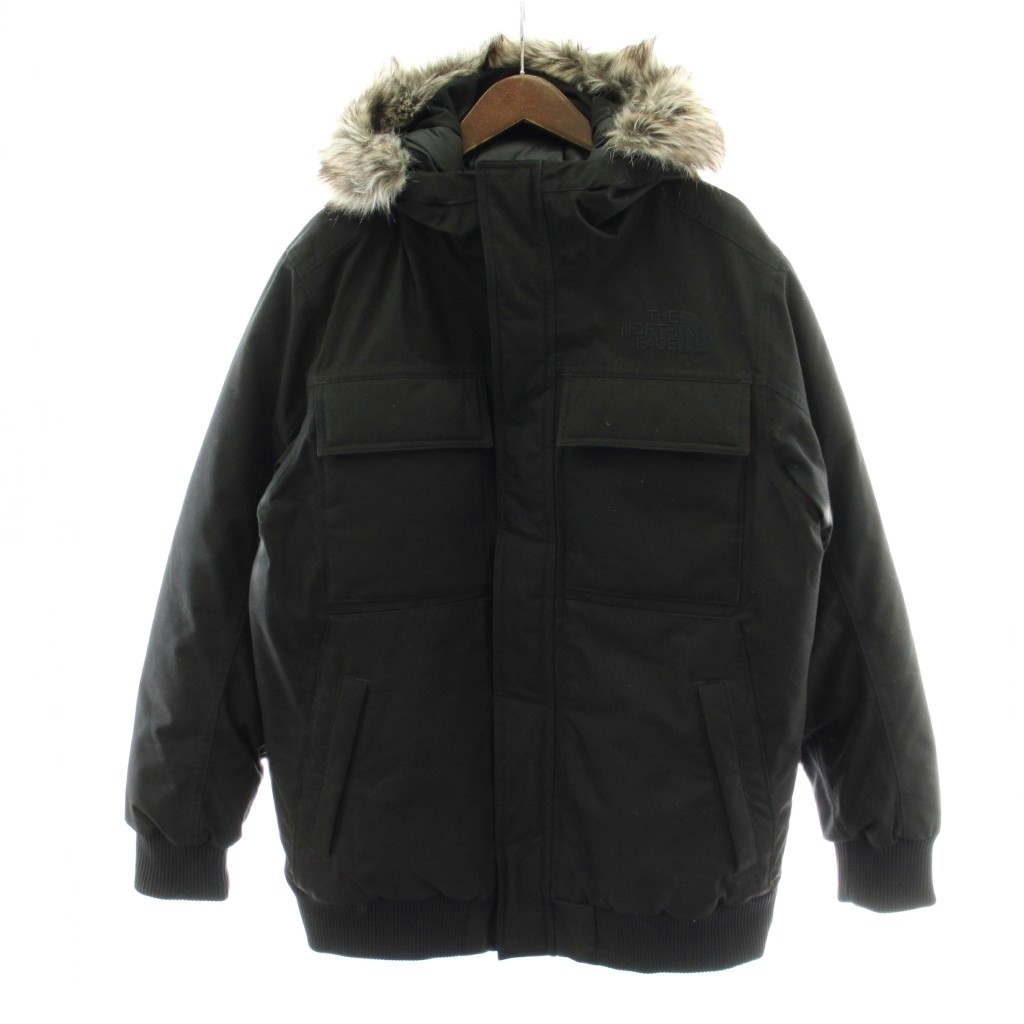 【中古】ザノースフェイス THE NORTH FACE HYVENT ゴッサム 上衣 落ちこむ Gotham Jacket L 黒 黒いこと 毛皮 ボンネット ND51505Z /PP メンズ 【ベクター 古着】 260227