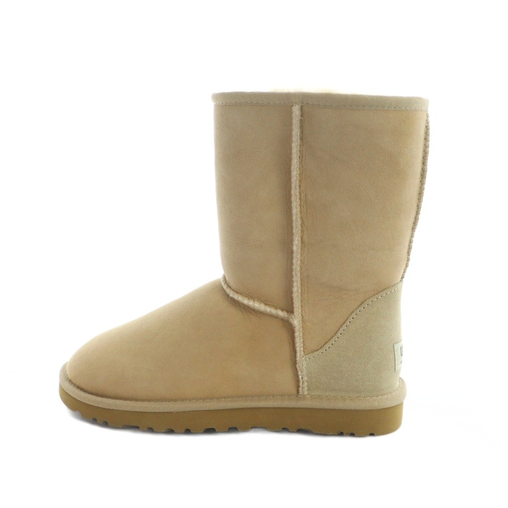 【中古】アグ オーストラリア連邦 UGG australia ムートンブーツ 遊撃手 スエードクロス ロゴタイプ 23珊 ベージュ ■GY50 /MQ レディース 【ベクター 古着】 260221