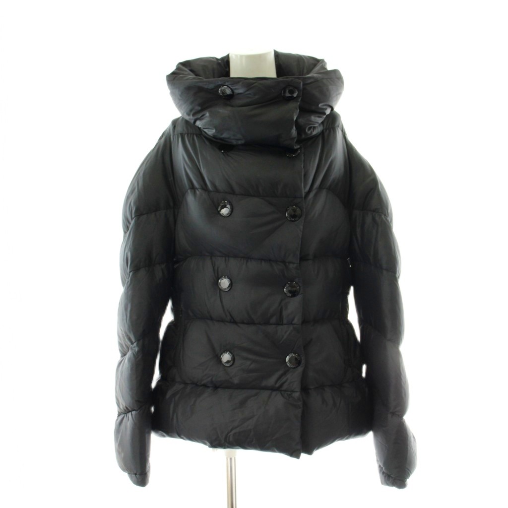 【中古】モンク軌跡 MONCLER 落ちこむ上衣 表着 ジュボット TUNIQUE GIUBBOTTO 2 黒 黒いこと 真っただ中丈 /PP ■GY12 レディース 【ベクター 古着】 260227