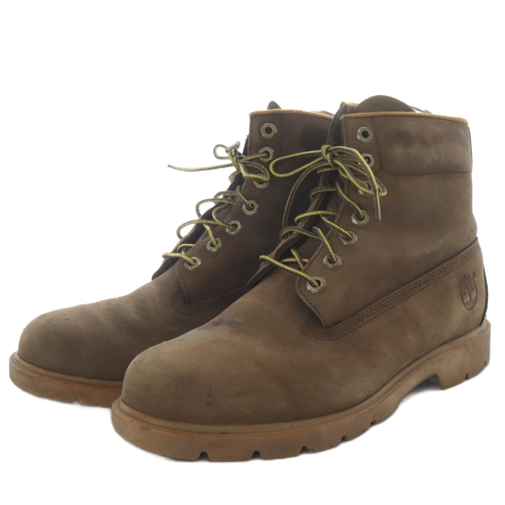 【中古】ティンバーランド Timberland 6in 第一義的 ブーツ 細工物 遊撃手 スエードクロス ヌバック US9 うす暗い赤銅色 6400R /YO26 ■GY01 メンズ 【ベクター 古着】 260309