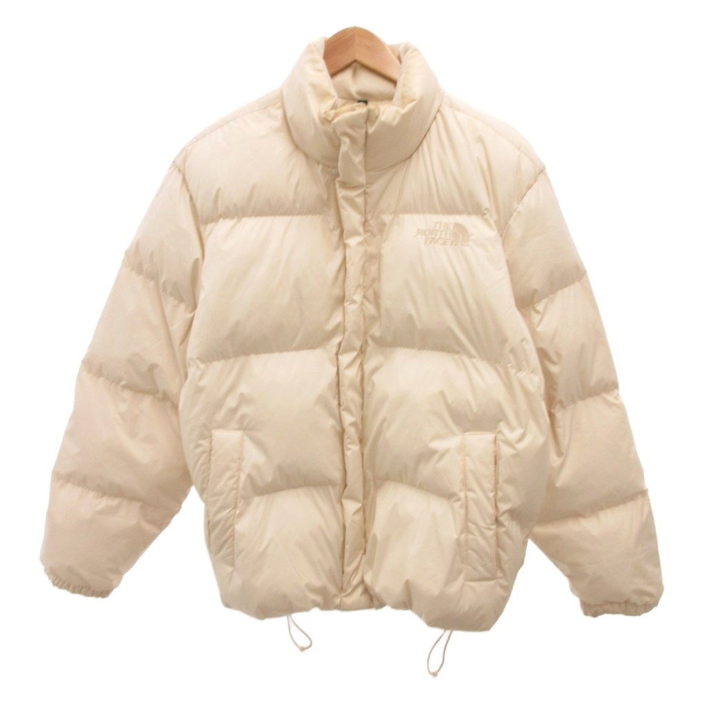 【中古】ザノースフェイス ホワイトレーベル THE NORTH FACE WHITE LABEL RIVERTON ON BALL JACKET 中綿ジャケット ブルゾン ジップアップ ロゴ刺繍 L 白 ホワイト NJ3NP52K /JS ■GY19 レディース 【ベクトル 古着】 260313｜ブランド古着ベクトルプレミアム店