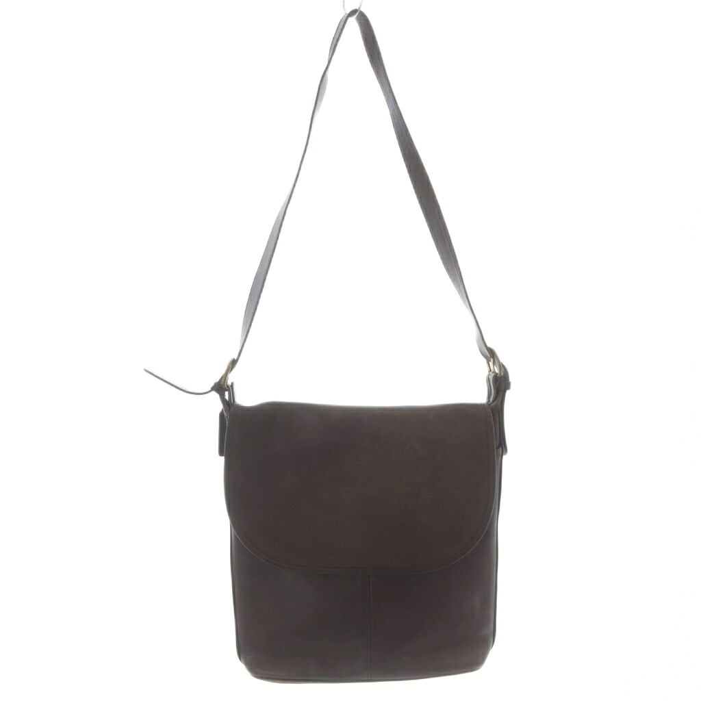 【中古】コーチ職 COACH オールドコーチ 4115 USA製 ショルダーバッグ 下げ翼 曲がった掛け 差し交わす上半身 なめし革  茶 赤銅色 /SR ■GY11 レディース 【ベクター 古着】 260415