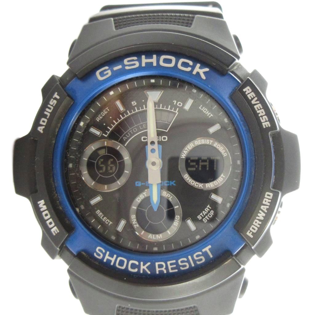 【中古】カシオジーショック CASIO G-SHOCK AW-591 ウオッチ 御覧になる 石英 アナデジ 暦付き添い人 黒 黒いこと ■GY18 /MQ メンズ 【ベクター 古着】 260420