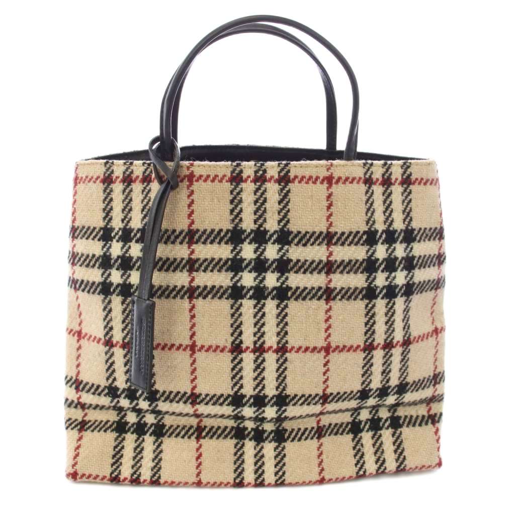 【中古】バーバリー ロンドン BURBERRY LONDON ハンドバッグ トートバッグ ノバチェック ベージュ /TK ■GY11 レディース 【ベクトル 古着】 260424｜ブランド古着ベクトルプレミアム店