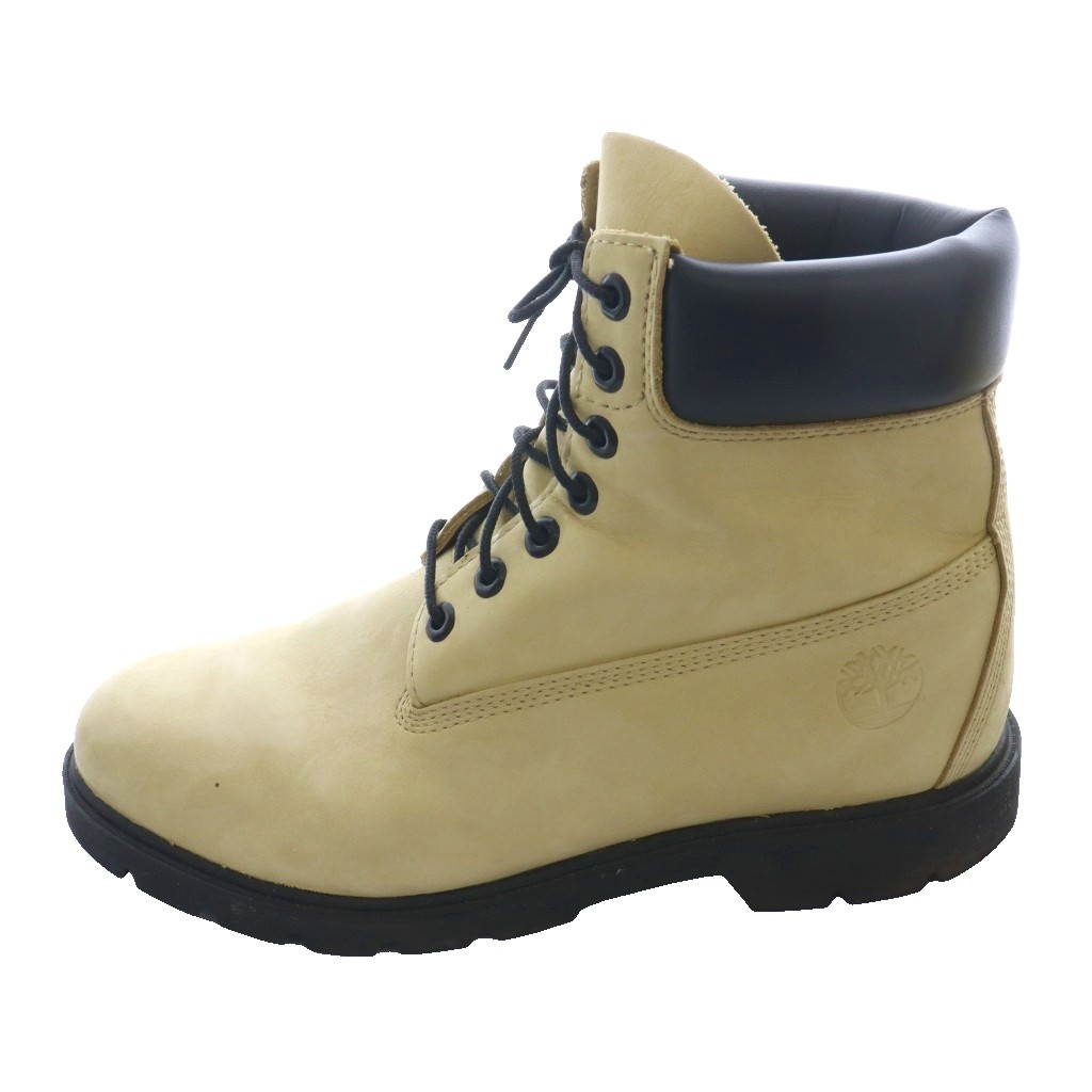 【中古】ティンバーランド Timberland 6in 第一義的 ブーツ 6INCH ベーシック BOOT 遊撃手 スエードクロス US10W 28糎 ベージュ 黒 黒いこと /SS ■os ■GY18 メンズ 【ベクター 古着】 260427