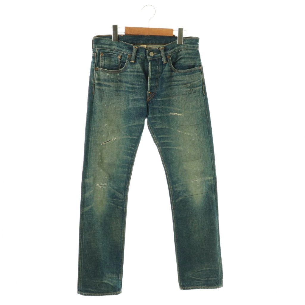 【中古】ダブルアールエル RRL ジーンズズボン下 デニム 引っ切り無い 不都合産業 名取り草飛球 赤耳 41381 29?32 インディゴ /HS ■GY28 メンズ 【ベクター 古着】 260507