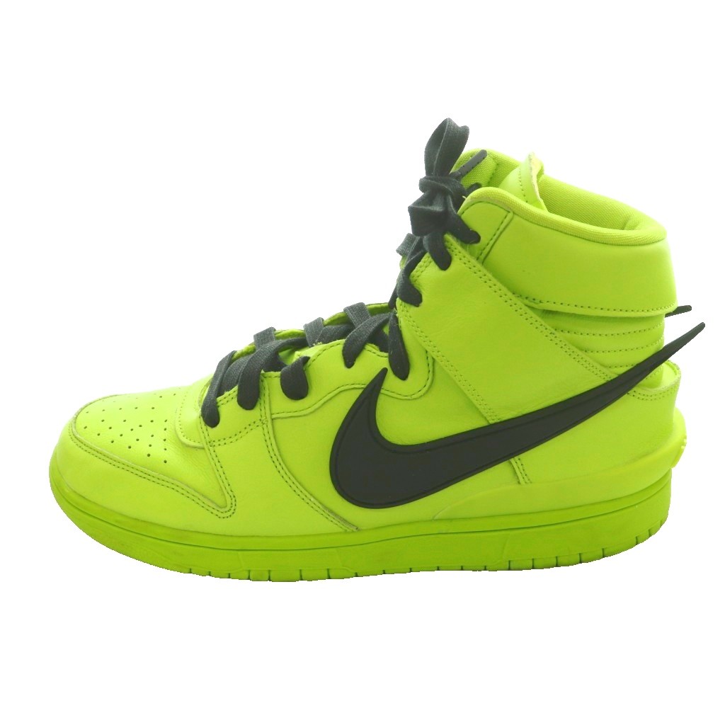 【中古】ナイキ NIKE × AMBUSH ダンク 御機嫌 閃光電球 菩提樹 Dunk High Flash Lime スニーカー US9.5 27.5糎 黄緑であること 黄色緑であること CU7544-300 /SS ■os ■GY28 メンズ 【ベクター 古着】 260506