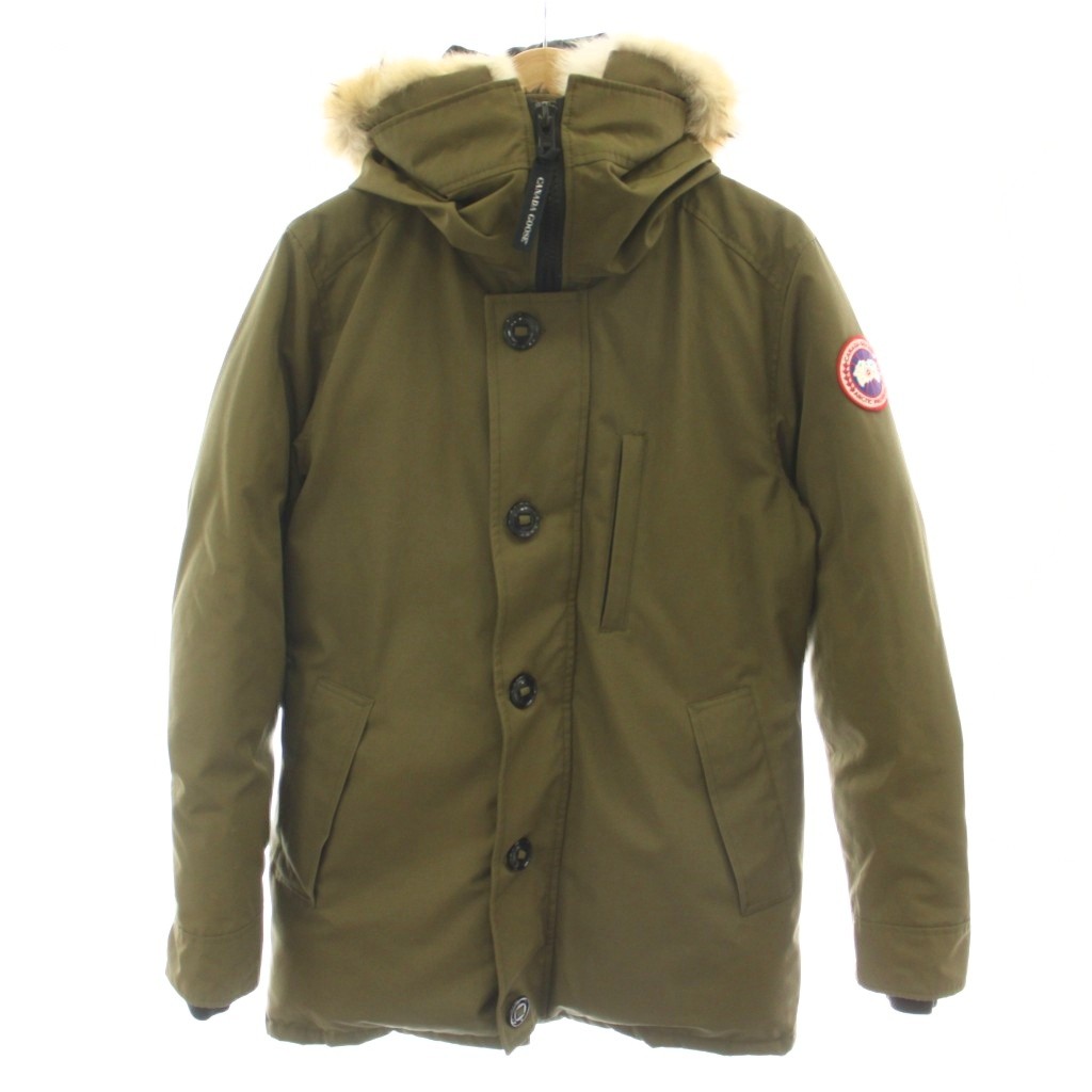 【中古】カナダグース CANADA GOOSE JASPER PARKA ジャスパーパーカ 落ち込む上衣 厚地の外套 ボンネット オリーブ 緑 ミリタリー緑であること 68F8490 /MW ■GY18 メンズ 【ベクター 古着】 260516