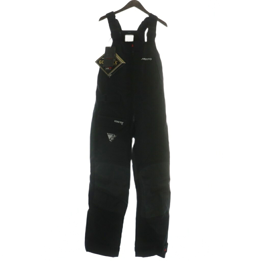 【中古】未使用品 ムストー MUSTO MPX TROUSER GORE-TEX セーリングウェア パンツ ナイロン 防水 ロゴ 8 黒 ブラック SM1520 /XZ レディース 【ベクトル 古着】 250922