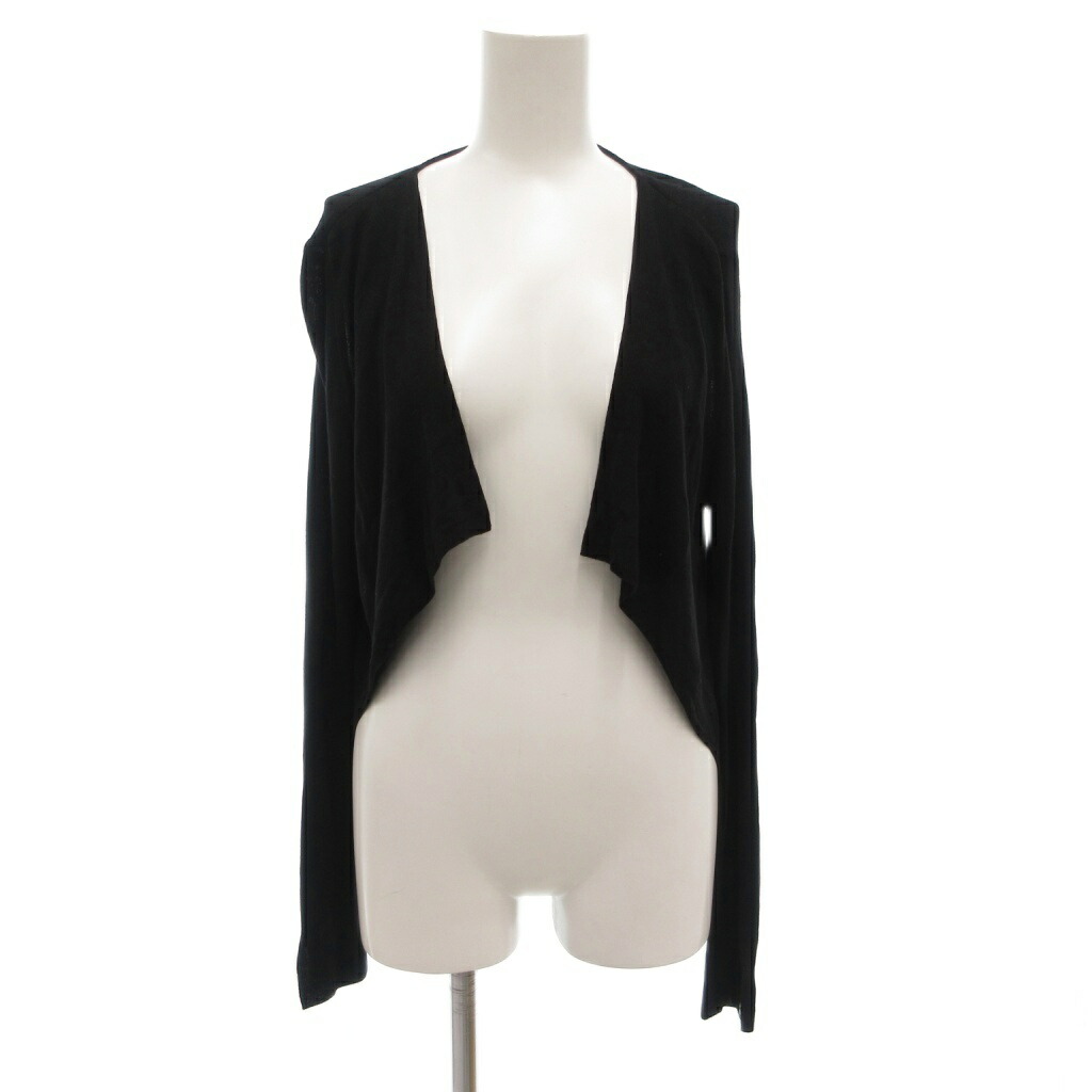 【中古】デイジーリンフォクシー DAISY LIN For FOXEY 美品 Seaweed cardigan カーディガン ニット 38 長袖 薄手 黒 ブラック /AE レディース 【ベクトル 古着】 251127