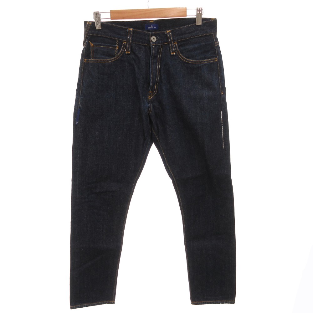 【中古】デニムバイヴァンキッシュ&フラグメント DENIM BY VANQUISH&FRAGMENT Rigid taperd denim pants デニムパンツ ジーンズ ロゴ 赤耳 28 インディゴ /FF メンズ 【ベクトル 古着】 260122