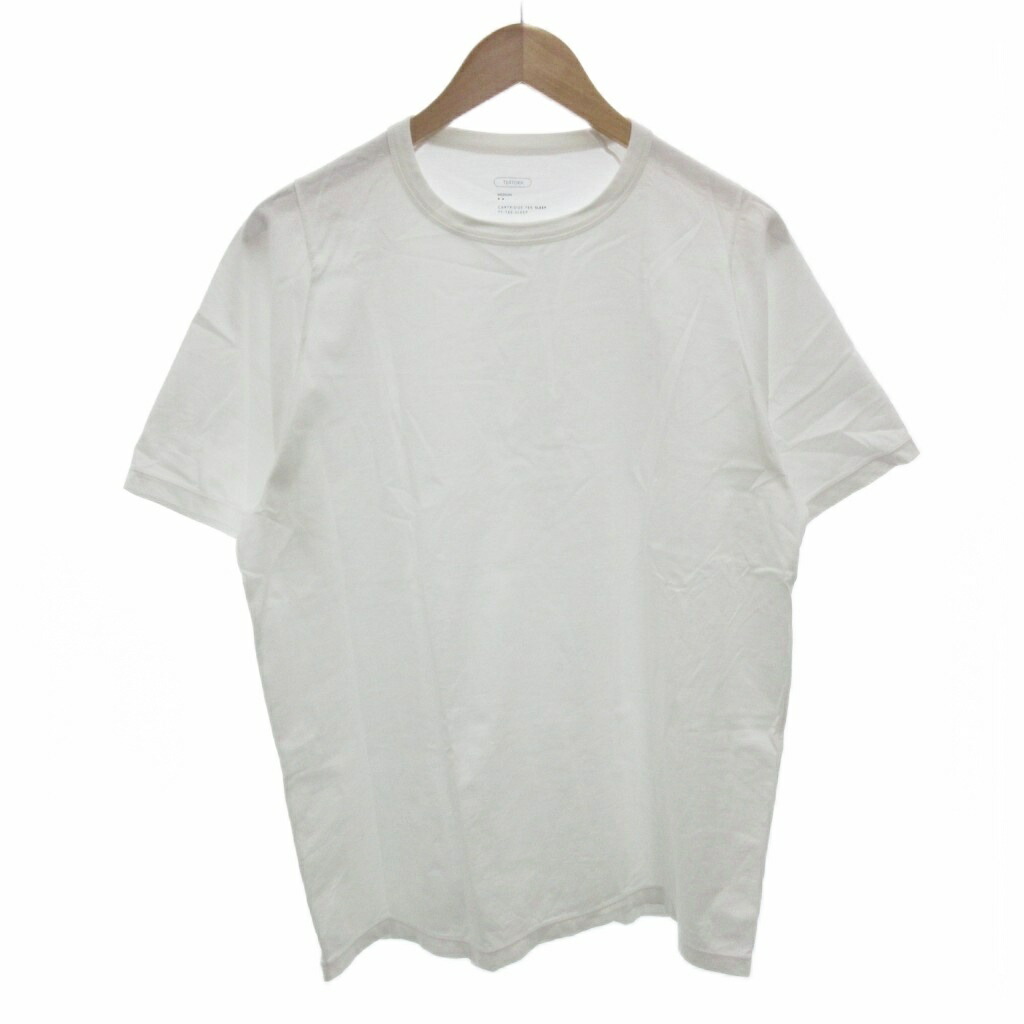 【中古】テアトラ TEATORA CARTRIDGE TEE SLEEP カートリッジ Tシャツ 半袖 ロゴ プリント M 白 ホワイト /FF メンズ 【ベクトル 古着】 260125