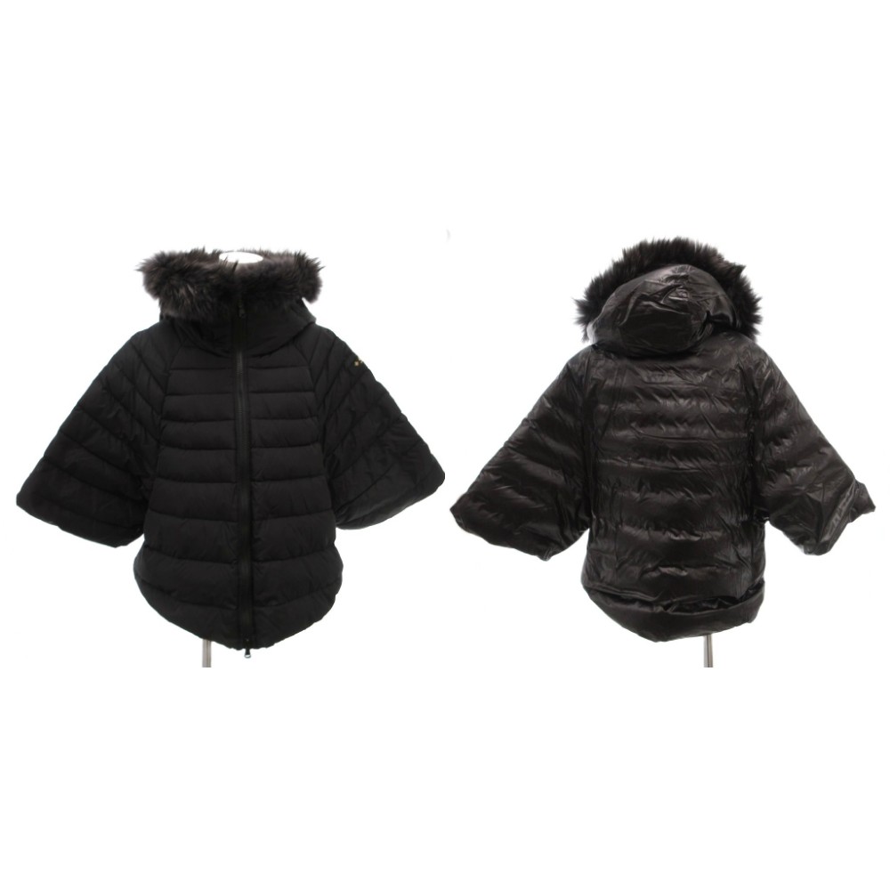 【中古】タトラス TATRAS MALE マーレ リバーシブルダウンジャケット ラクーンファー ロゴパッチ 01 黒 ブラック LTAT21A4692-D /FF レディース 【ベクトル 古着】 260224