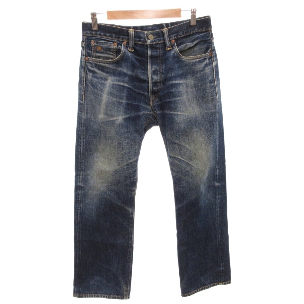 【中古】ダブルアールエル RRL STRAIGHT LEG SELVEDGE JEAN ジーンズズボン下 デニム 引っ切り無い セルビッチ 赤耳 名取り草飛球 USA製 30/30 インディゴ /FF  【ベクター 古着】 260319